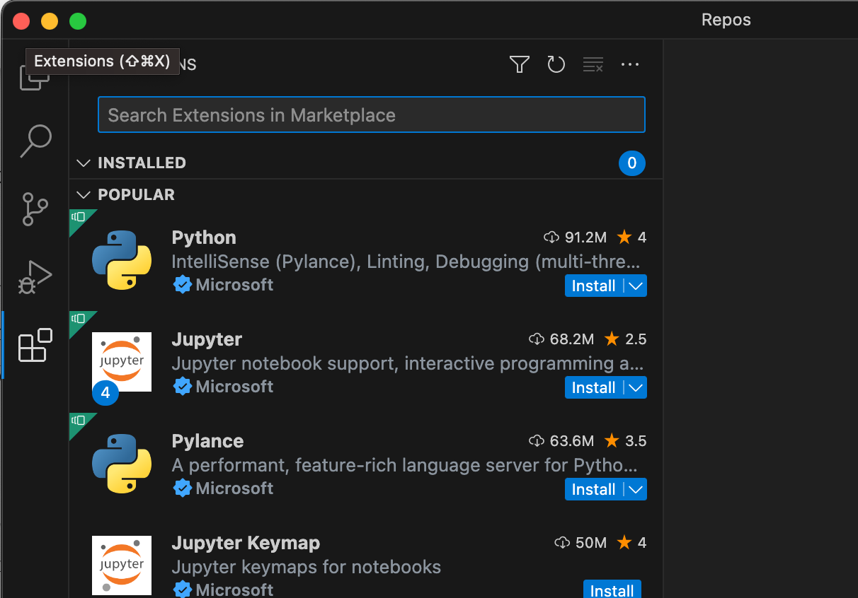 Guide: Homebrew, Python and Visual Studio Code on Mac
