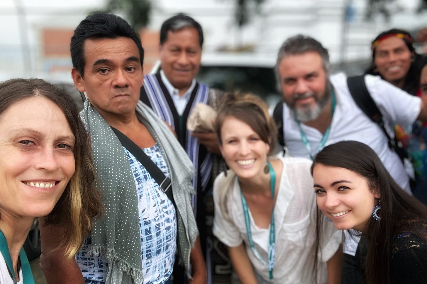 Jhony and Fernando at COP16 backdrop