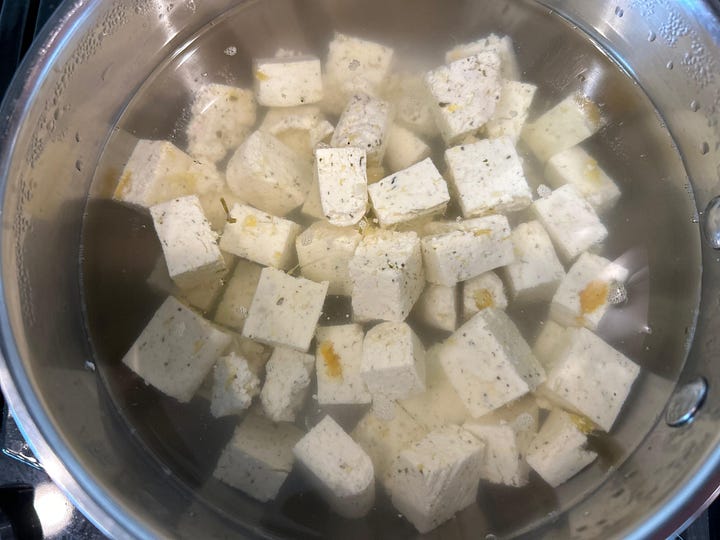 Palak Paneer coming together