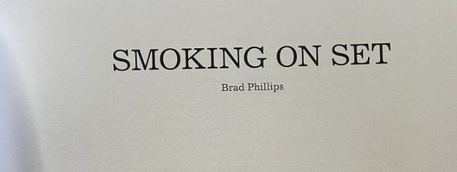 Smoking on Set