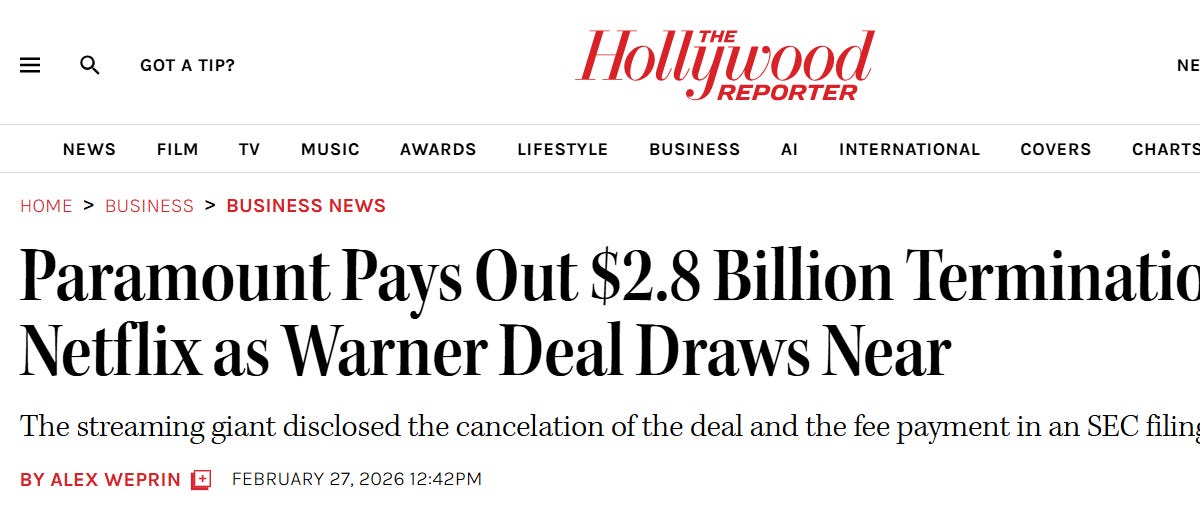 Netflix Wins, Paramount Loses: A Media Power Play Analyzed
