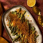 15 minute tangy mustard green beans 