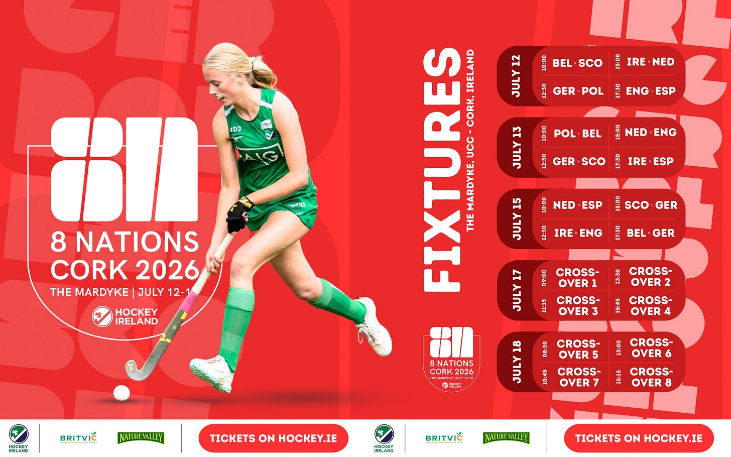 Cartel del torneo 8 Naciones Sub16 que se celebra en Cork. Cartel del torneo 8 Naciones Sub16 que se celebra en Cork.