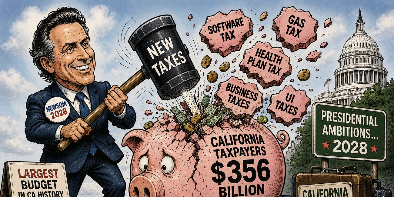 Gavin Newsom’s Final Budget: More Spending, More Taxes, More Government