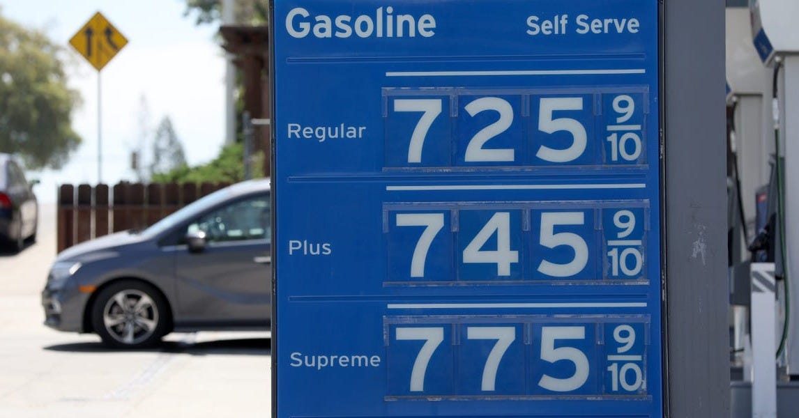 Gas Prices Hit a New Record As More States Pay Over $5 a Gallon - Markets  Insider