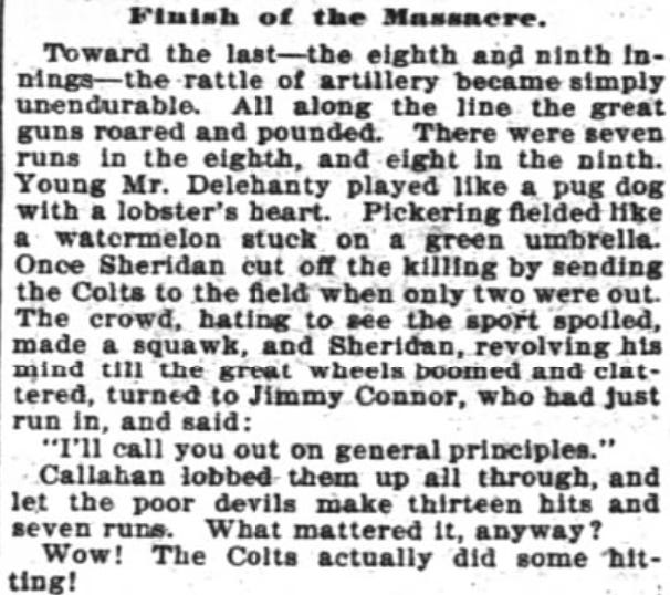1897 Louisville Colonels Chicago Colts 36 7