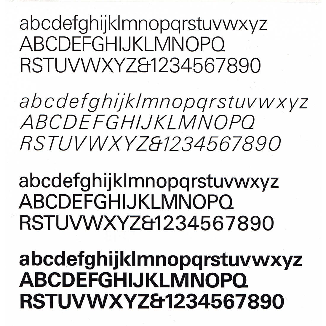 Univers by Adrian Frutiger