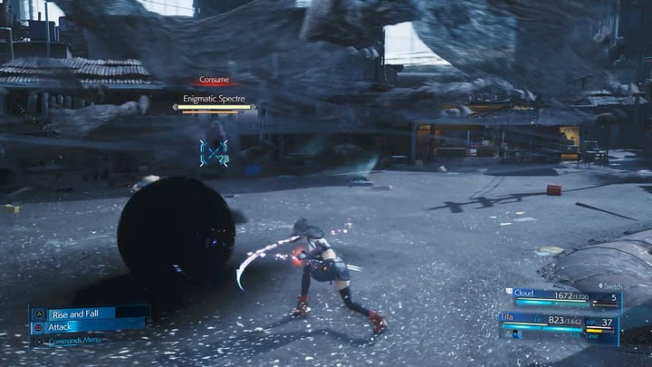 The Enigmatic Specter's "Consume" vs Sephiroth's "Shadow Flare"