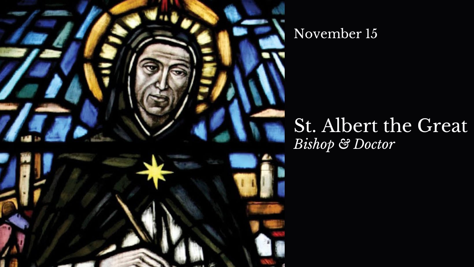 Today is the Feast Day of St. Albert the Great