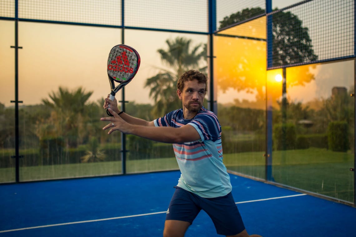 The Daily Herald - Padel School influencer Sandy Farquharson arrives for  clinics