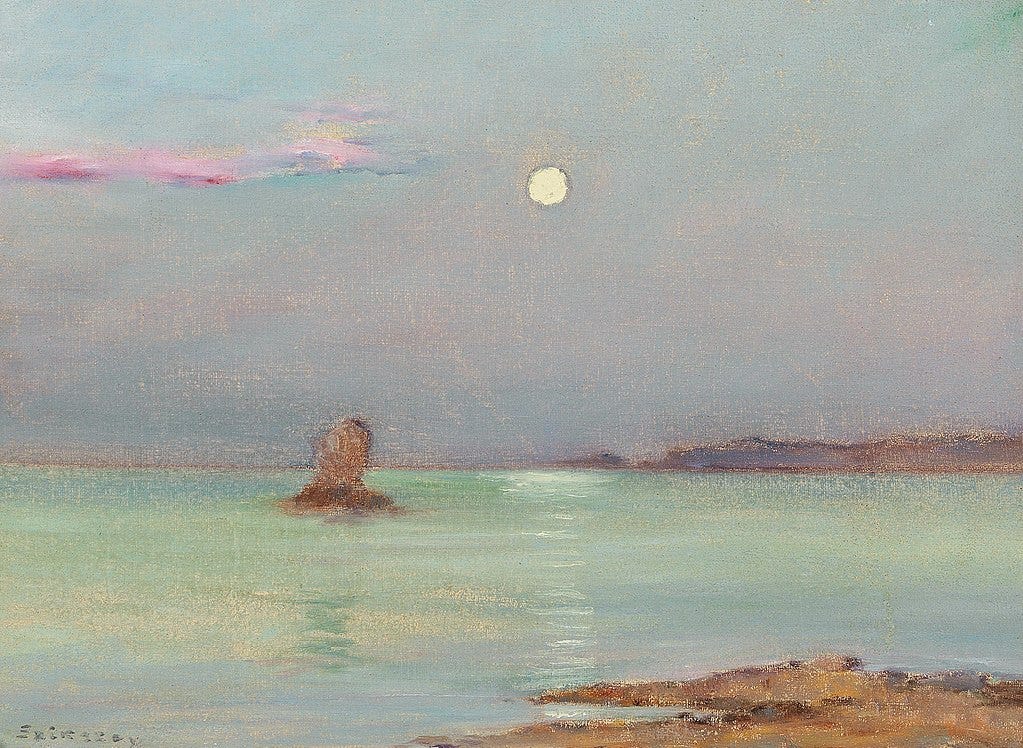 Ferenc Szikszay - Moon Rising over the Sea.jpg