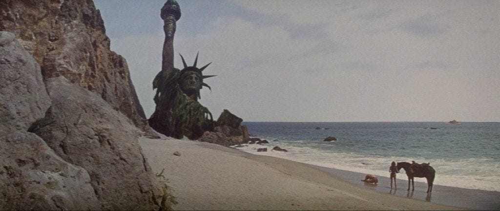 PLANET OF THE APES (1968) Cinematography by Leon Shamroy Directed by  Franklin J. Schaffner Explore more shots in our database:  https://t.co/z8qbeAhwjA