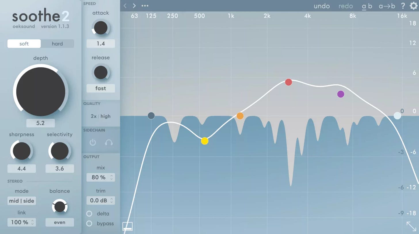 soothe 2 vst software interface