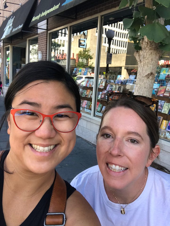 Krista, guac, bookstore