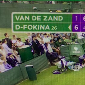 What D-Fokina Is On Screen at Wimbledon?
