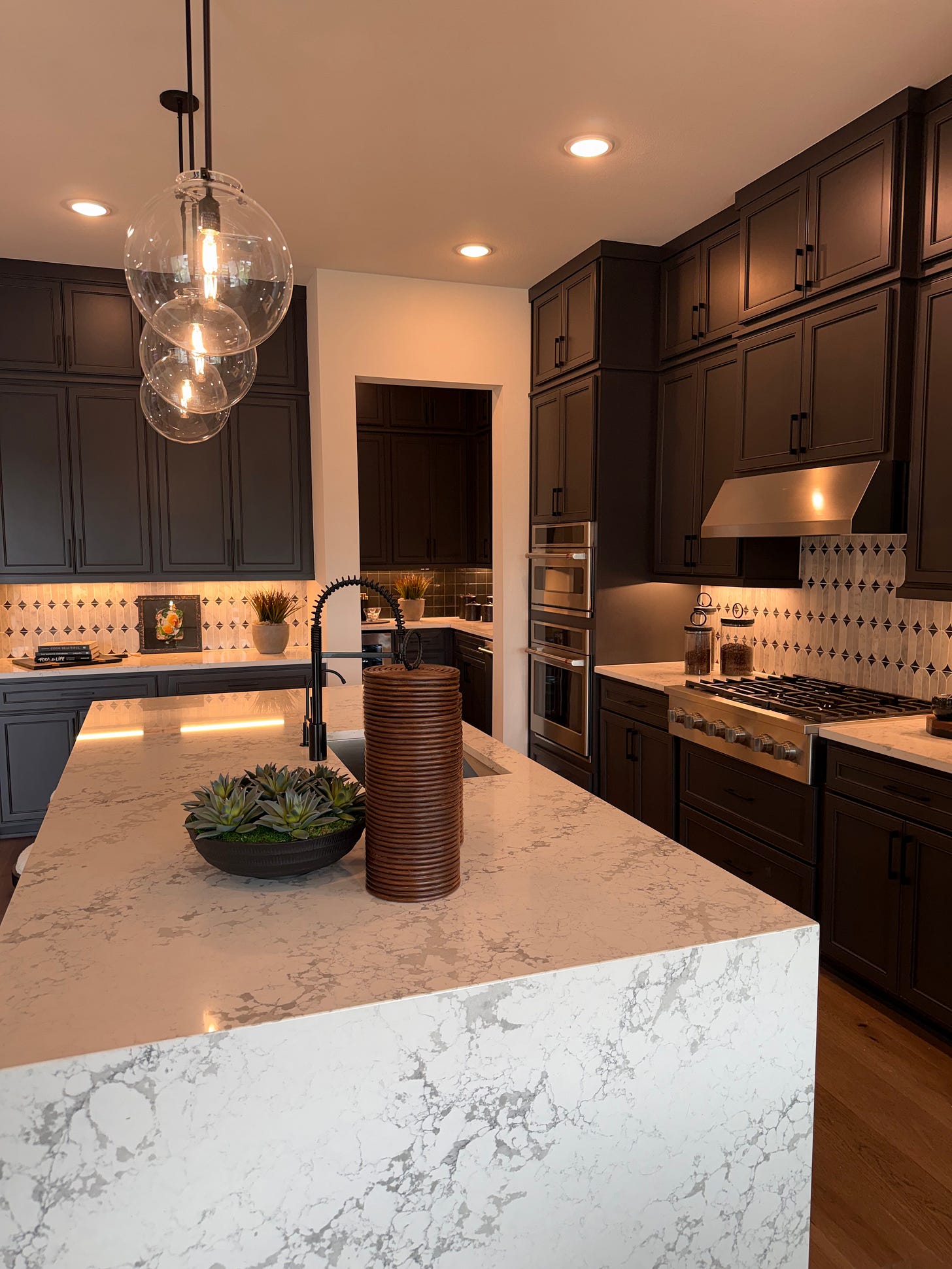 Professionally staged kitchen optimized for real estate photography in Hays County.