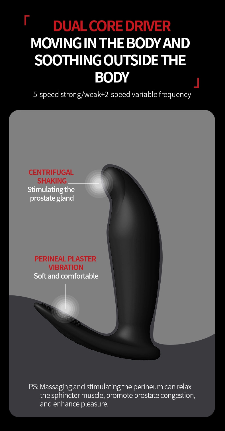 Sex Toys For Man，QS-087A Centrifugal Prostate Massager Describe (8)