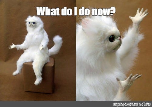 Meme: "What do I do now?" - All Templates - Meme-arsenal.com