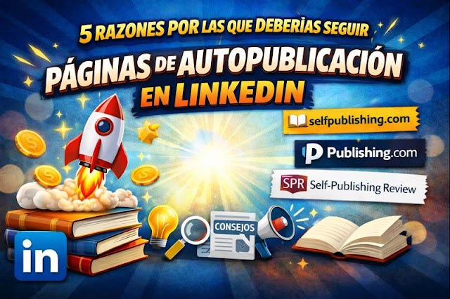 5 Razones por las que deberías seguir páginas de autopublicación en LinkedIn