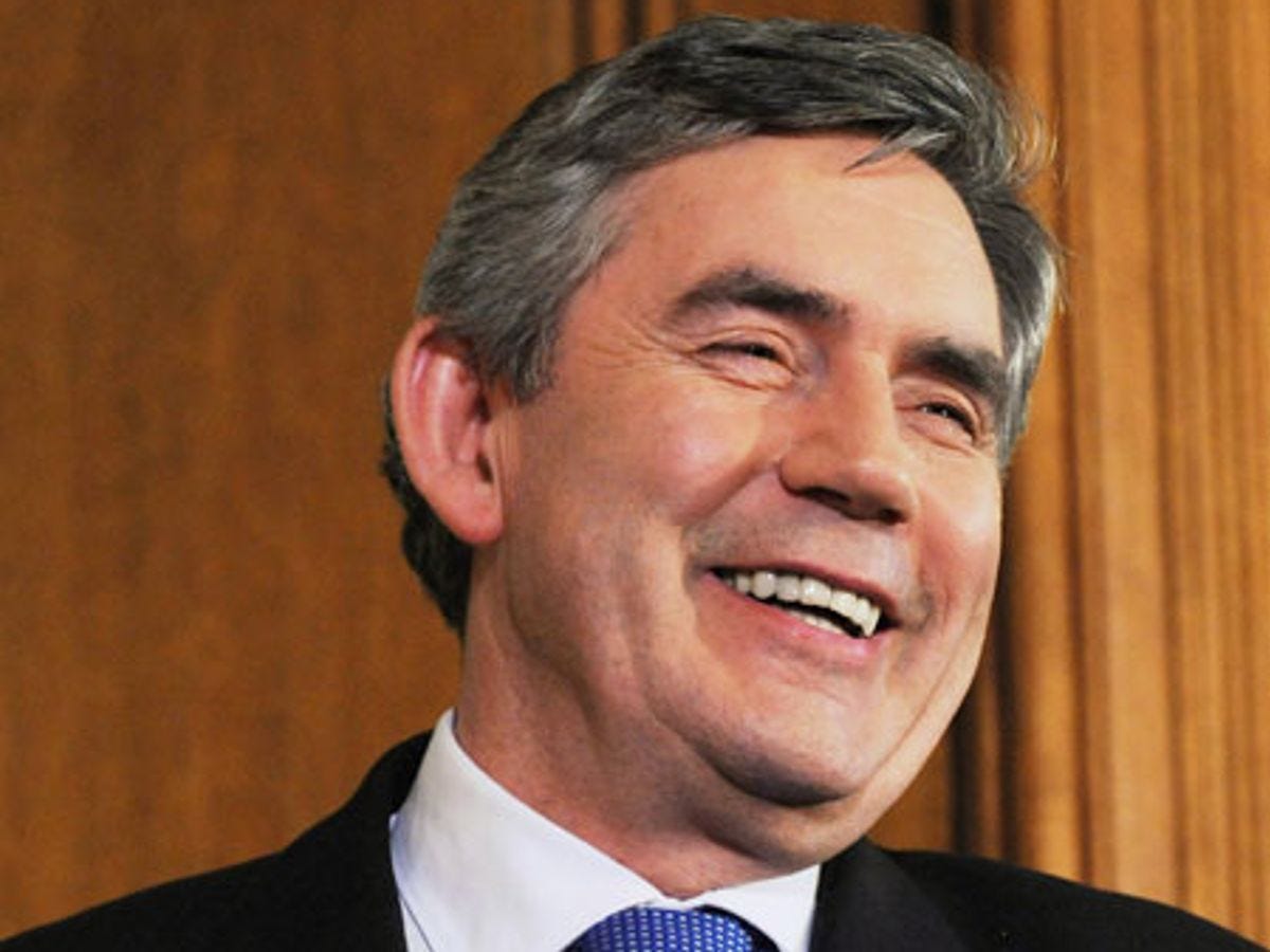 Smiling Gordon Brown looking forward to Lake District holiday - Mirror  Online