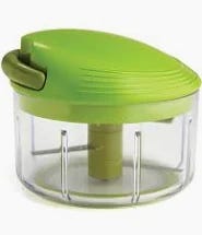 Kuhn Rikon Pull Chop Chopper/Manual Food Processor with Cord Mechanism, Green, 2-Cup