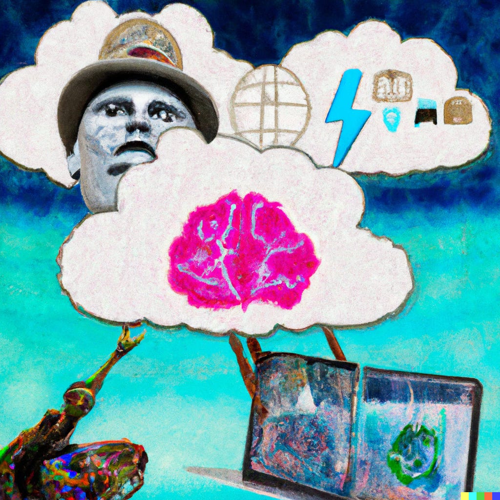 AI art generated for this article using DALL-E 2 from OpenAI.
