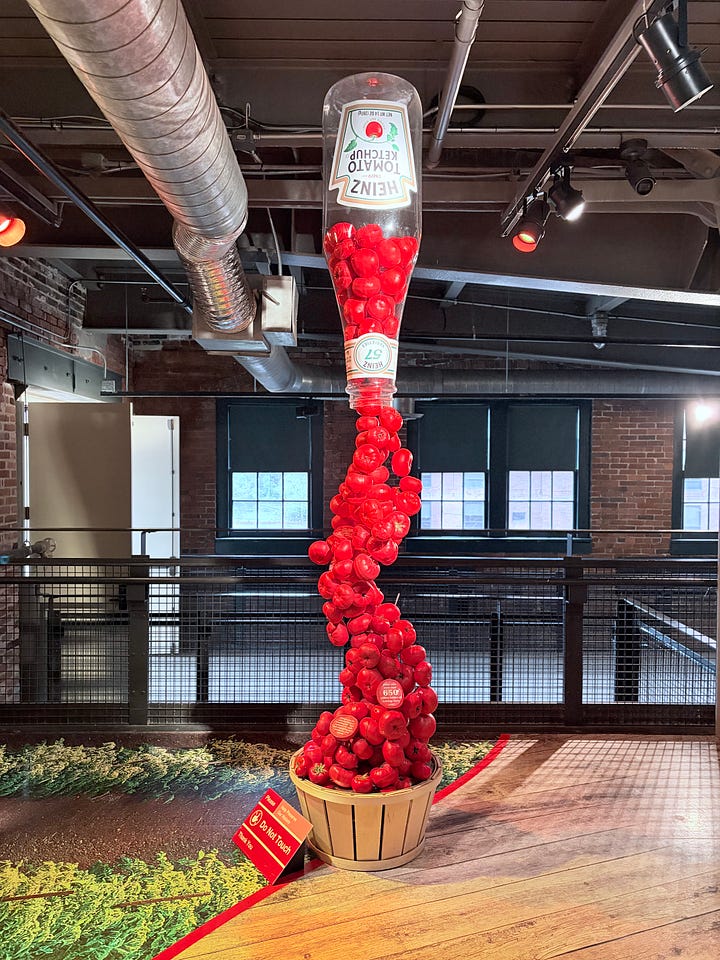 exhibit, display, ketchup, bottle