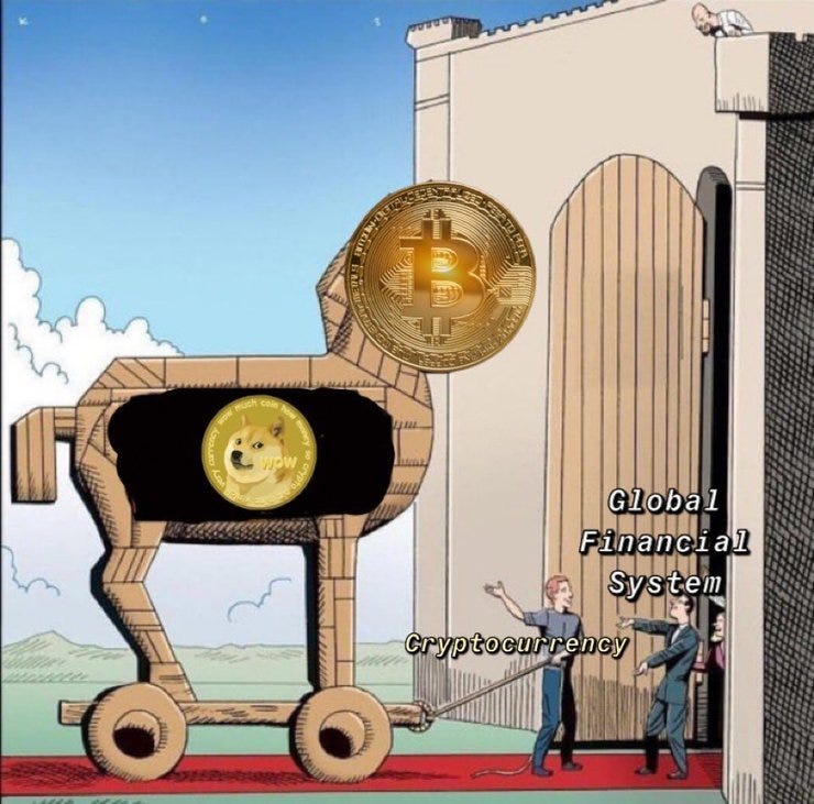 Once Bitcoin gains institutional approval, the Doge takeover can begin (H/t @dogeofficialceo)