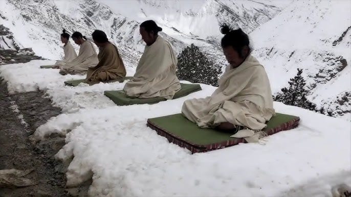 Yogis Extreme cold weather endurance ( Inner Fire Practice ) _ Tibet Area .  - YouTube