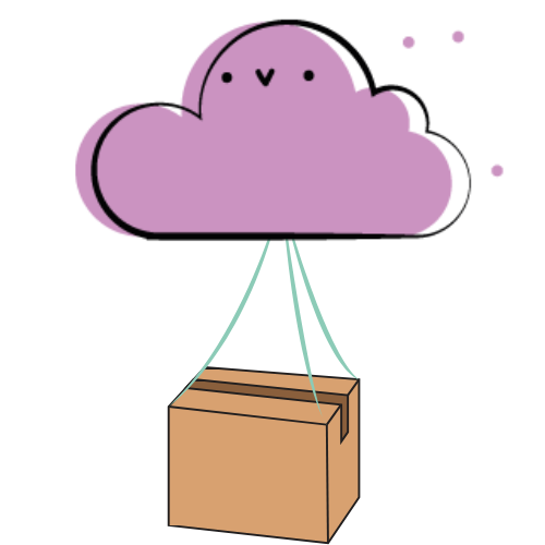 Postcards in the box