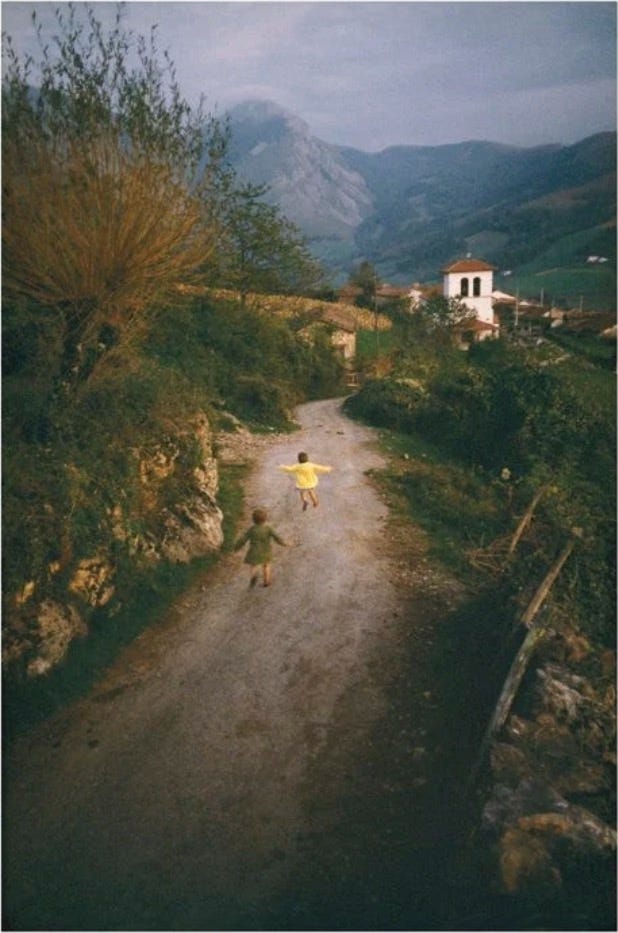 Basque Girls Running Home (1967) by William Albert Allard. Basque Girls Running Home (1967) by William Albert Allard.