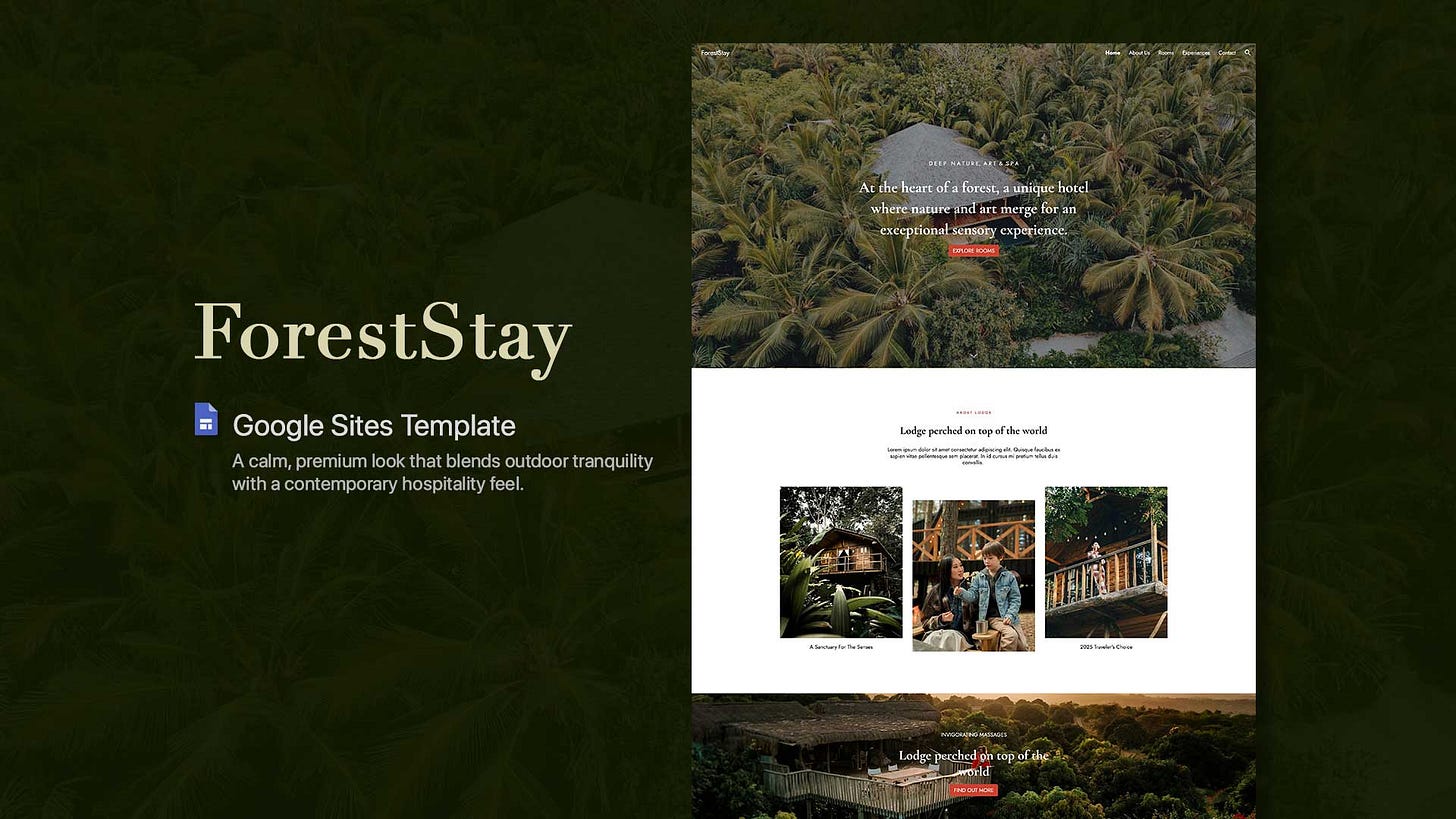 Forest Stay - Google Sites Templates by Vijay Thapa Forest Stay - Google Sites Templates by Vijay Thapa