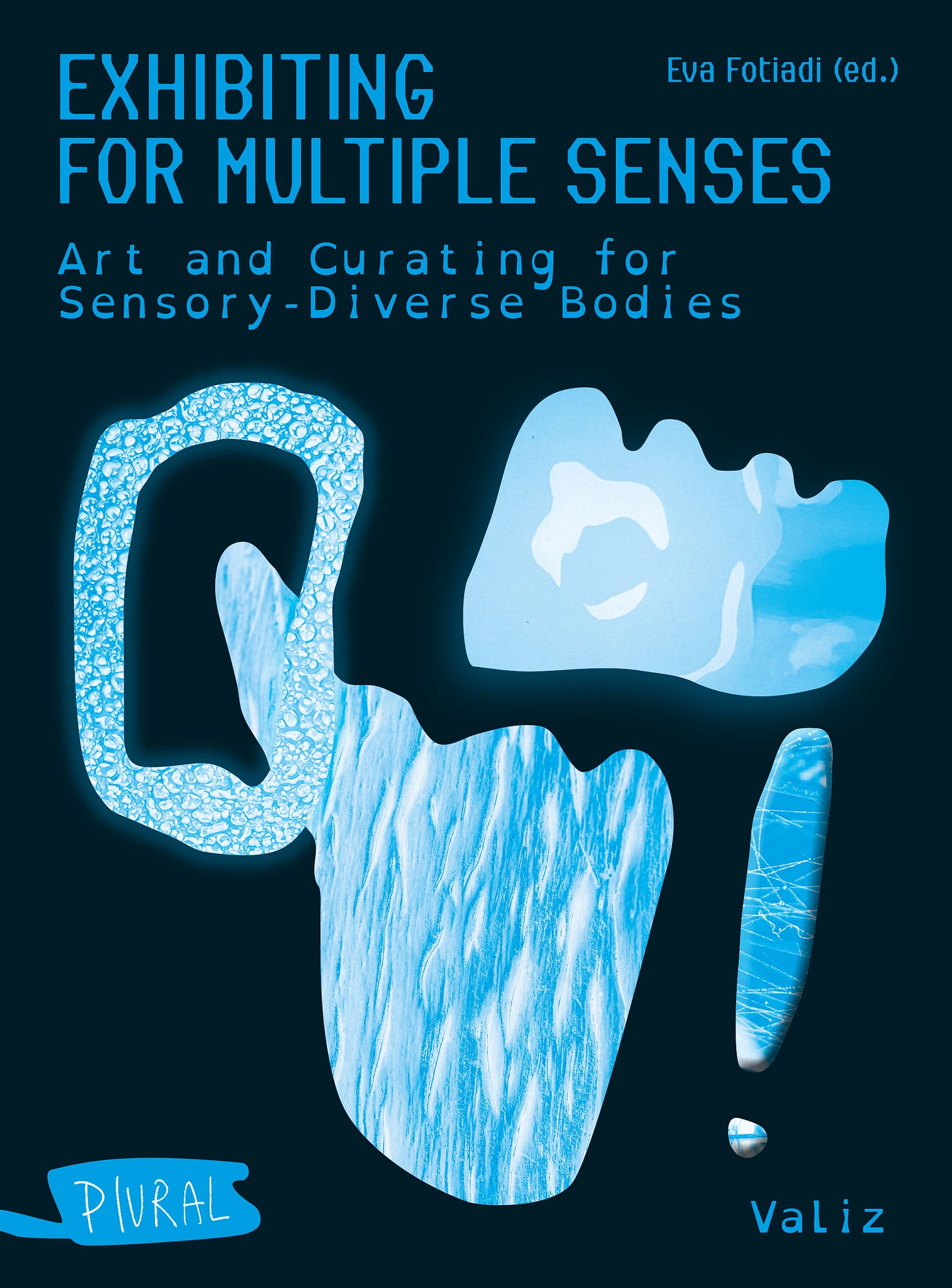 The cover is a dark navy blue with writing in a light teal blue for the title, subtitle, and editor information. Four different shapes in light ice blue are on the cover with varying textures. The cover is a dark navy blue with writing in a light teal blue for the title, subtitle, and editor information. Four different shapes in light ice blue are on the cover with varying textures.