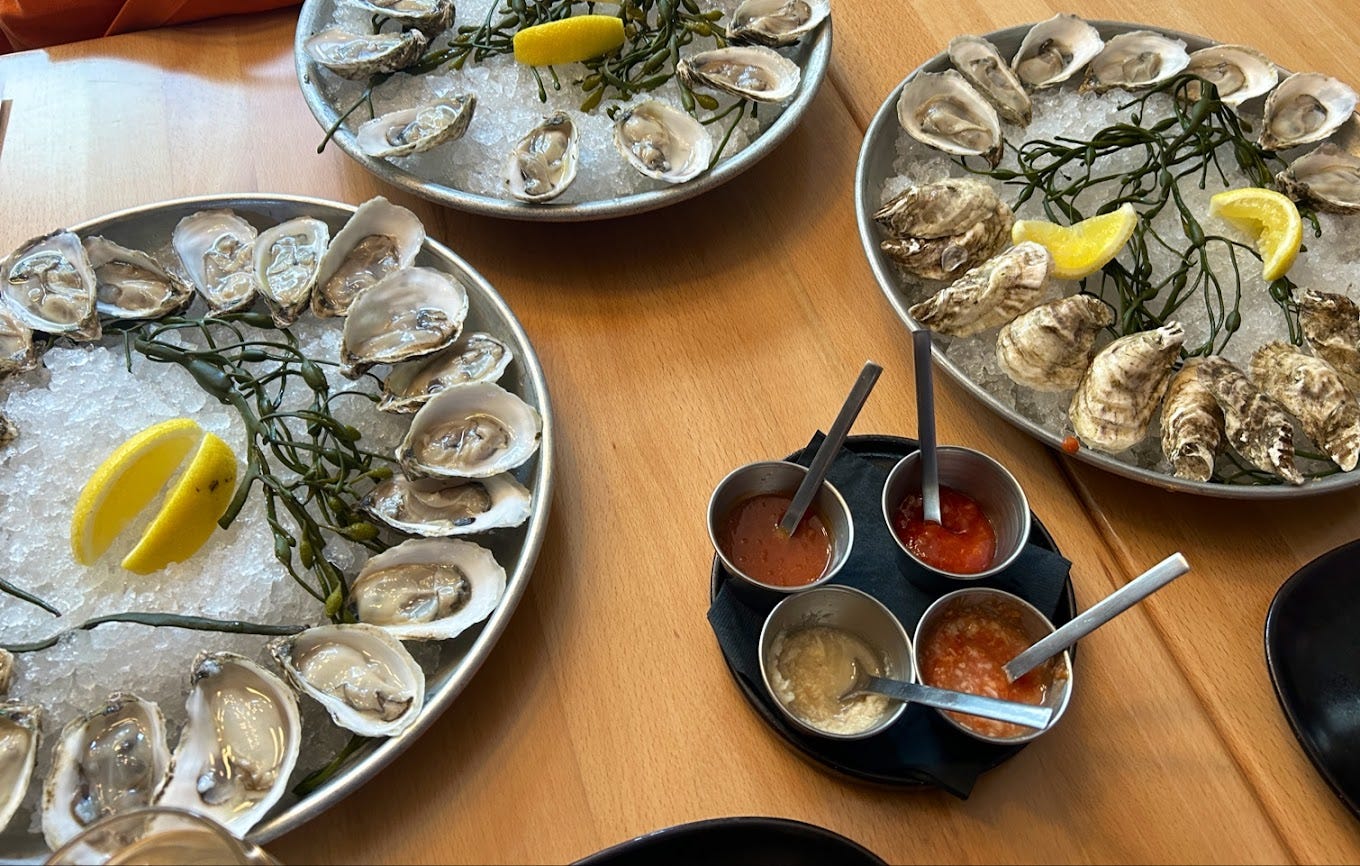 Photo of roasted oysters
