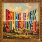 Bring Back Sincerity II