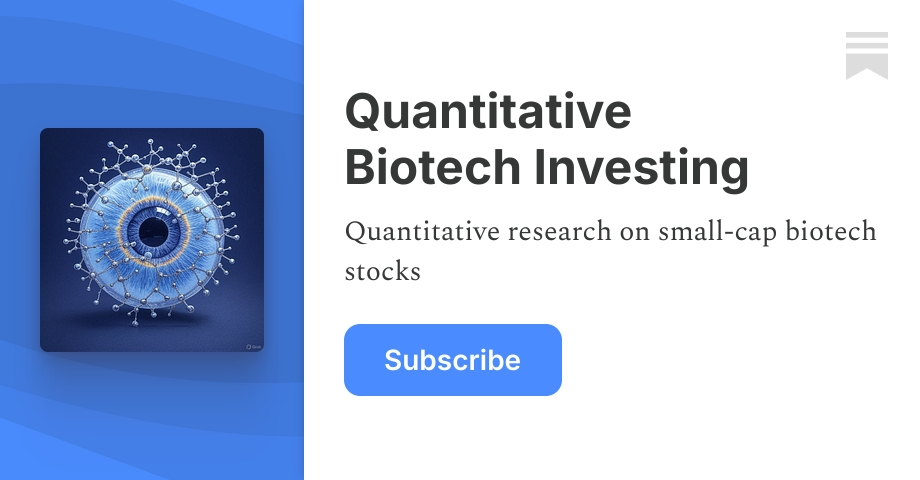 Quantitative Biotech Investing | Damian, Biotech Analyst | Substack