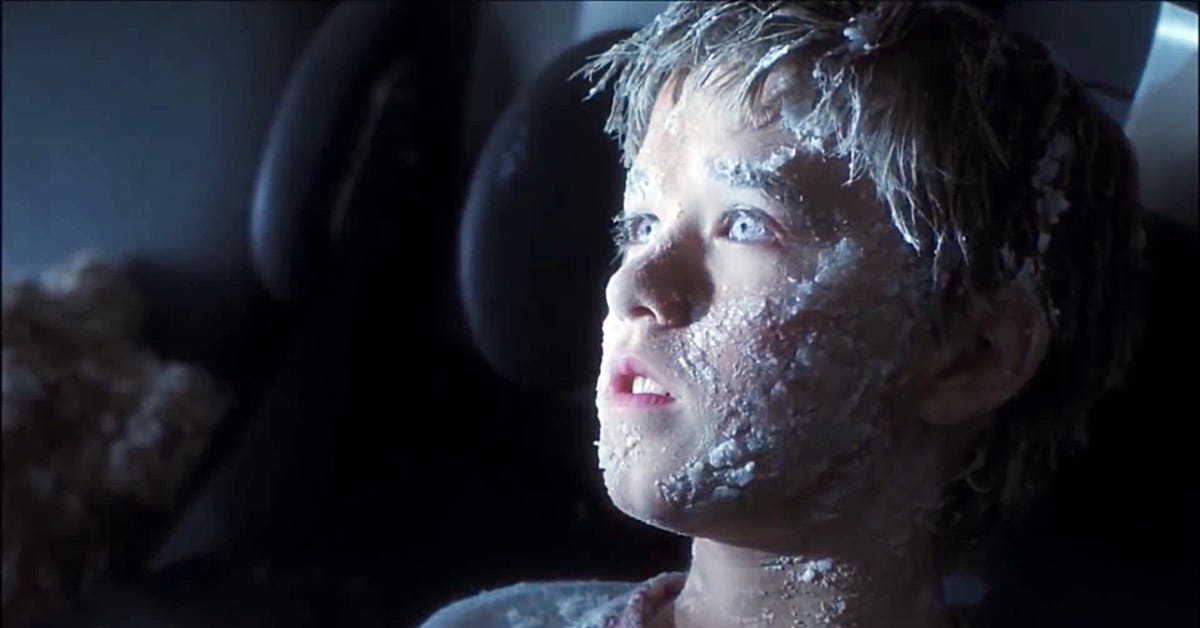 cena do filme A.I inteligência artificial de Steven Spielberg