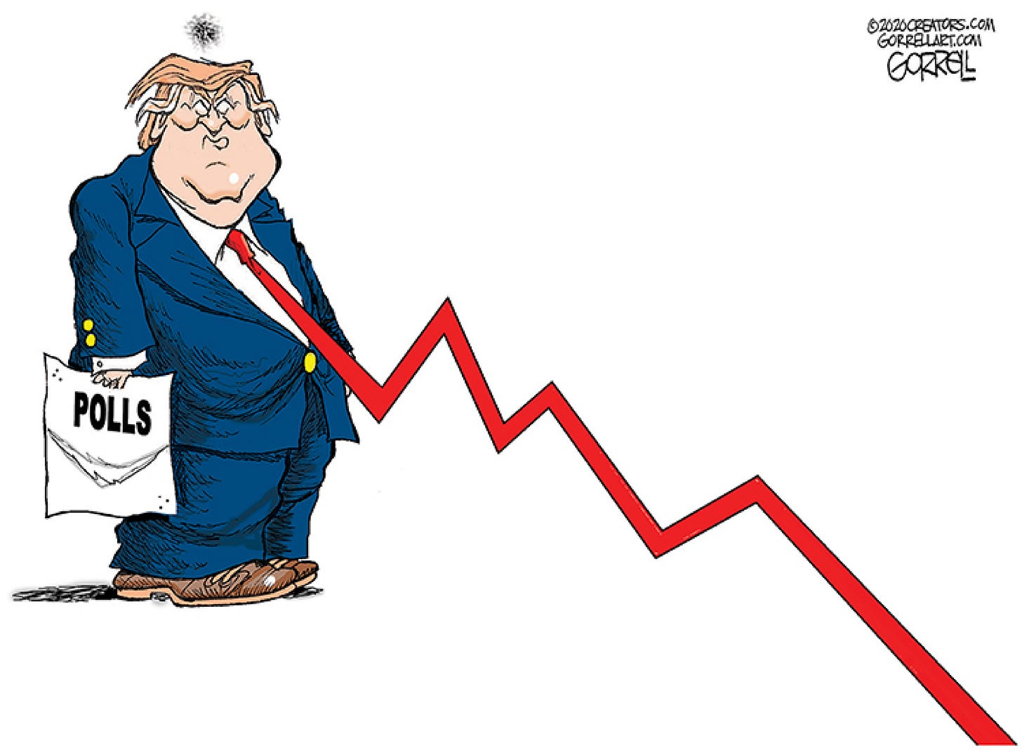 Political Cartoon U.S. Trump polls | The Week Political Cartoon U.S. Trump polls | The Week