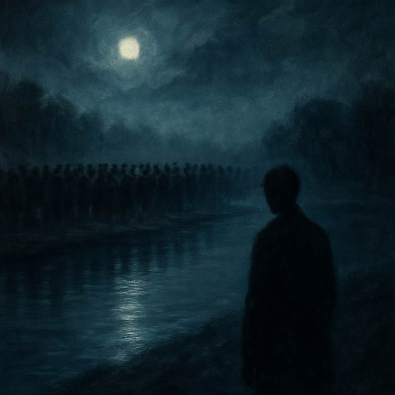 A person standing in front of a group of people.