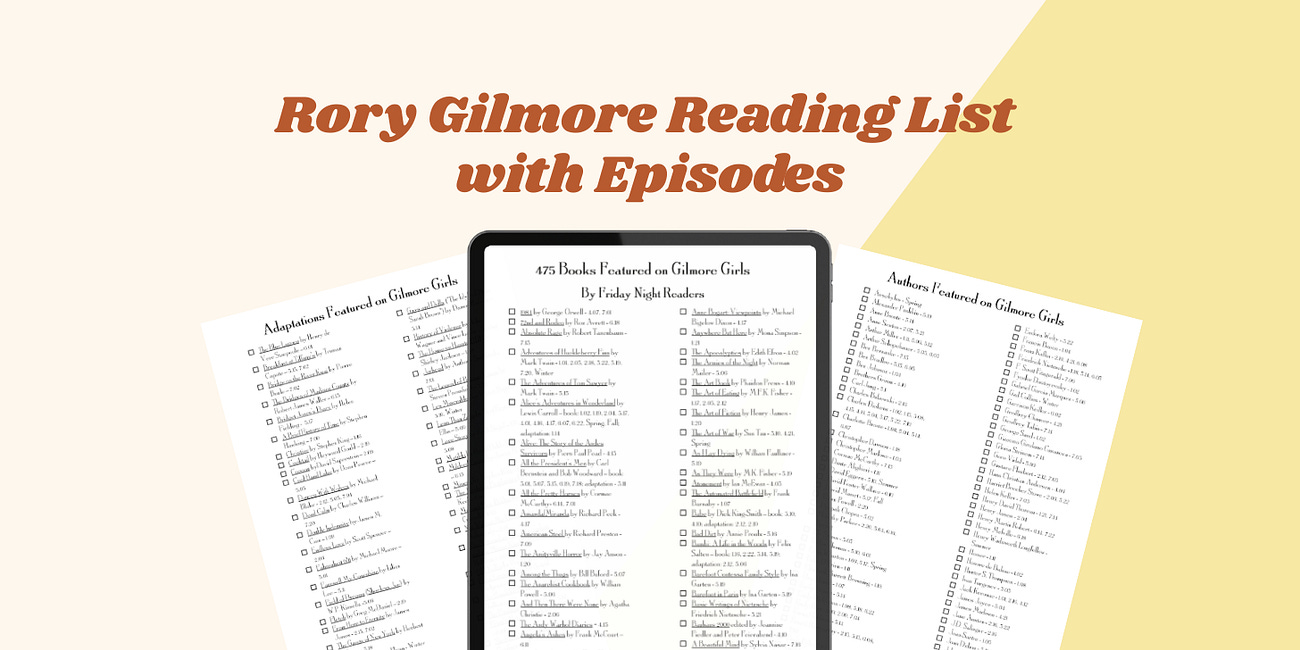 🖨️Index of the Books on Gilmore Girls by Episode: A Printable PDF 