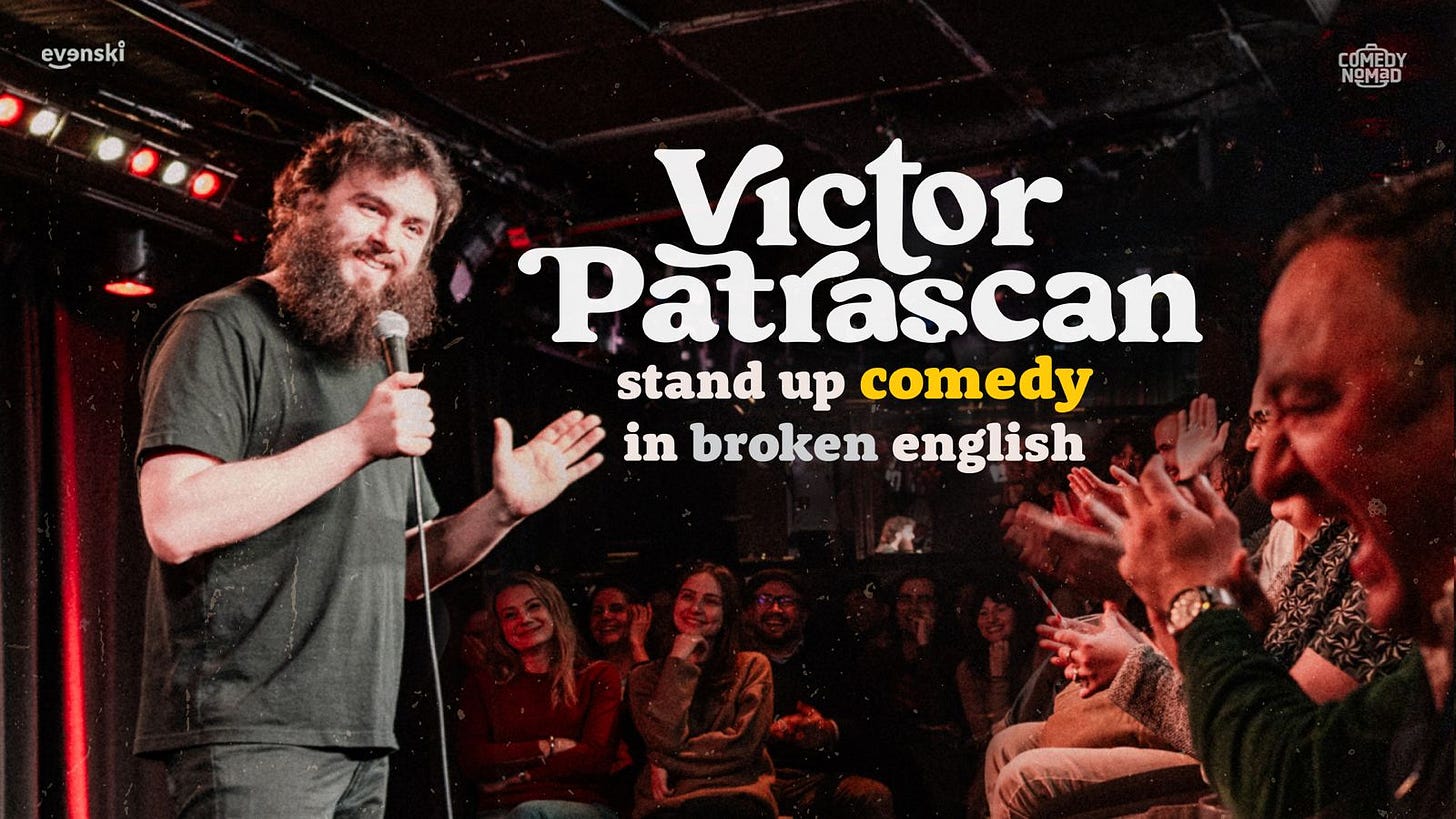 Victor Patrascan: Stand up Comedy in Broken English - Improv Shows ...