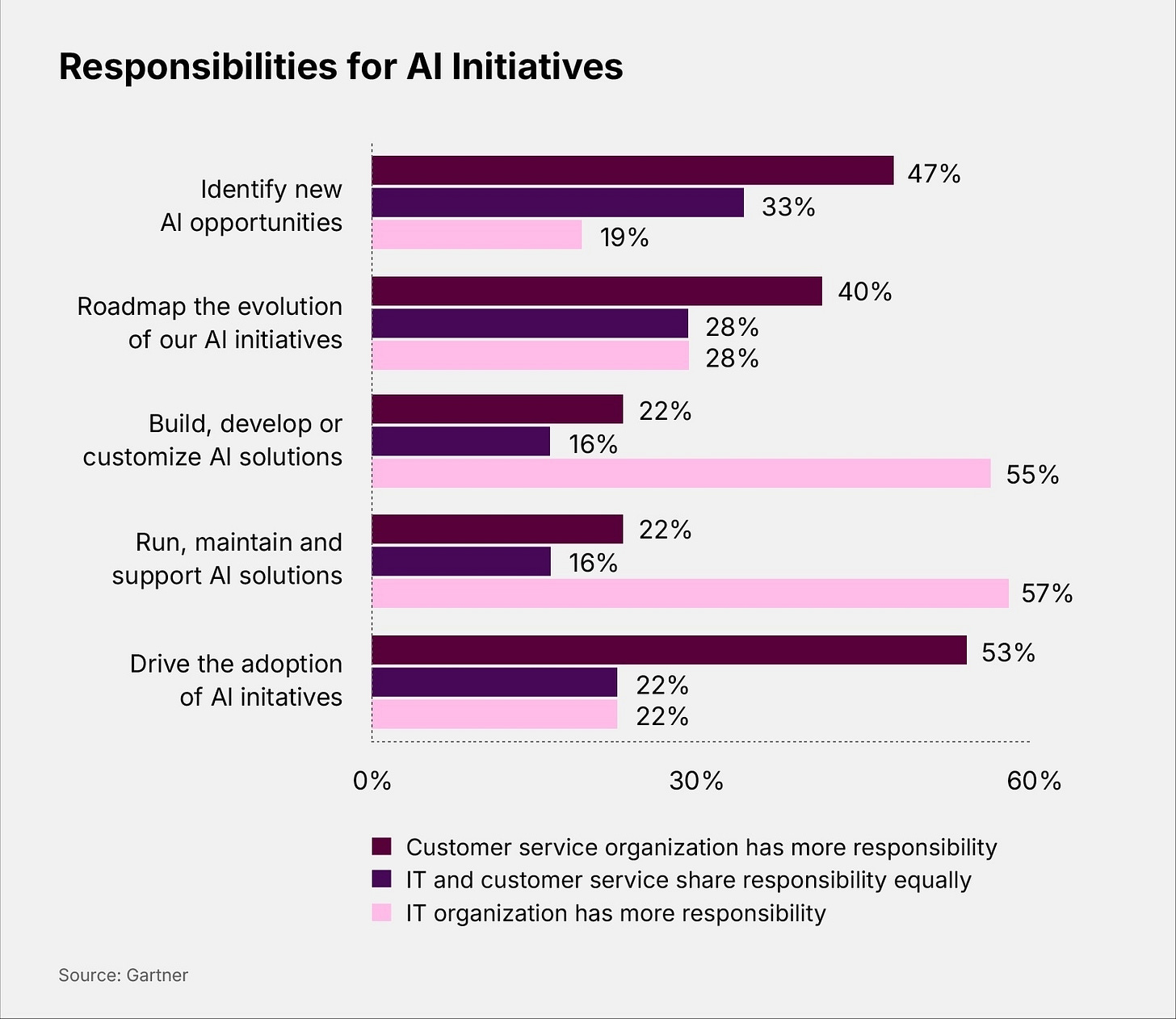 Responsibilities for AI Initiatives