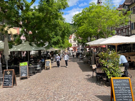 Me, my sister and my 3 nephews, the Marktplatz, and the park