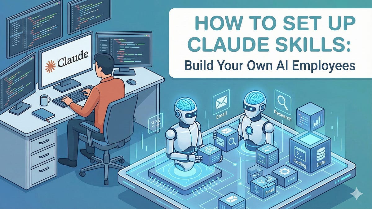 ☕🤖 Tutorial: How to Set Up Claude Skills (Build Your Own AI Employees)
