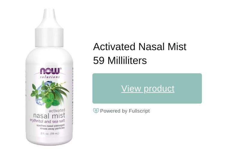 Activated Nasal Mist Activated Nasal Mist