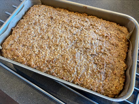 Step by Step - Snickers Oat Bars