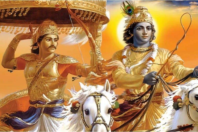 Krishna and Arjun