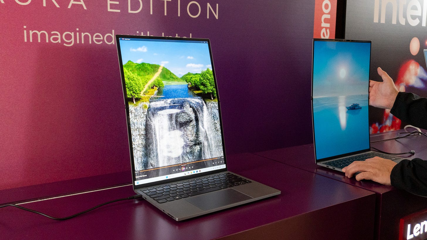 Lenovo flipping PC MWC 2025 Lenovo flipping PC MWC 2025