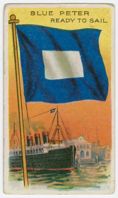 Blue Peter ready to sail. - NYPL Digital Collections
