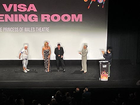 Went old school TIFF from the pre-food truck era with a good old fashion street kielbasa; sat in the very last row of Princess of Wales for NEXT GOAL WINS; saw Taika Waititi and the real Thomas Rongen and Jaiyah Saelua during the post-screening Q&A; finishing the night with a bowl of fries covered with Tandoori chicken that was way too spicy for me but too tasty to stop eating; thankfully NEXT GOAL WINS gave out coconut popsicles to help save my tastebuds even if it mostly melted by that time.